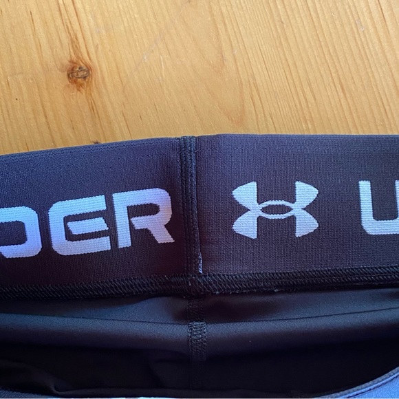 2 pairs. Women’s Under Armour training shorts. Size small. Navy and black. - Picture 3 of 5